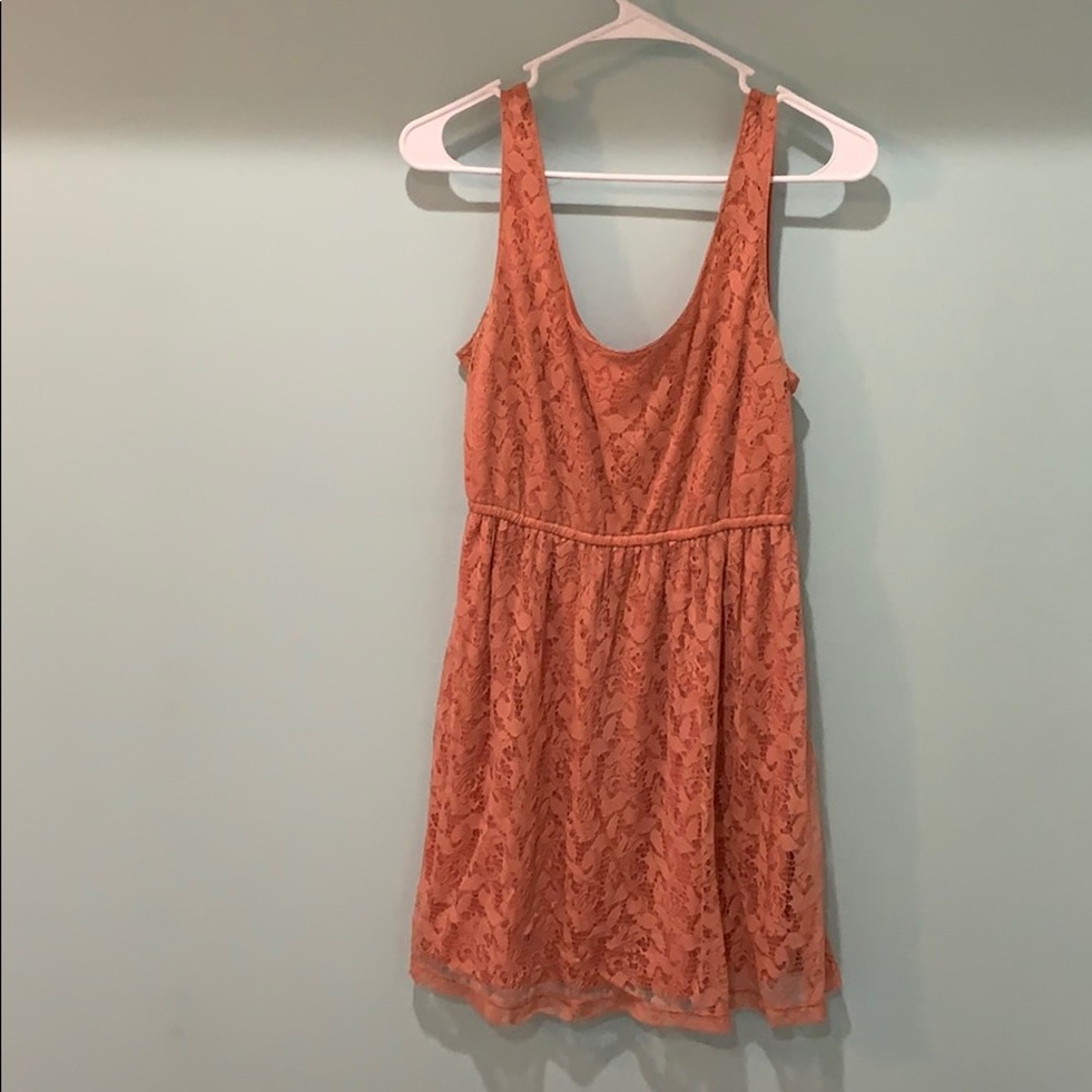 Dark peach dress
